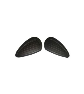 New Pair Of Black Rubber Knee Pads For Enfield Classic BSA Norton Triumph