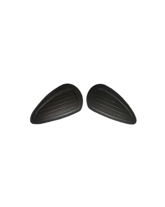 New Pair Of Black Rubber Knee Pads For Enfield Classic BSA Norton Triumph