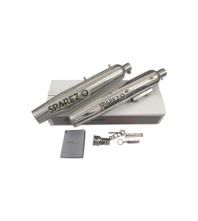 Royal Enfield Super Meteor 650 Powerage Polished Exhaust Silencer LH and RH Pair