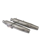 Royal Enfield Super Meteor 650 Powerage Polished Exhaust Silencer LH and RH Pair