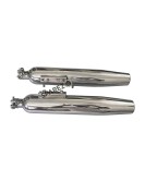 Royal Enfield Super Meteor 650 Powerage Polished Exhaust Silencer LH and RH Pair