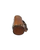 Universal Fit Indian Motorbike Front Side Brown Tan Genuine Leather Tool Bag