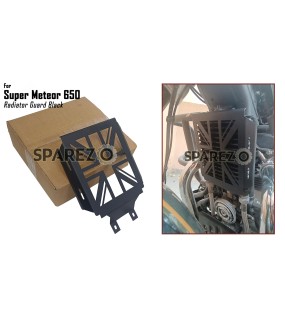Royal Enfield Super Meteor 650 Flag Design Oil Cooler Radiator Guard Black