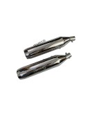 Royal Enfield Super Meteor 650 Red Rooster SS Exhaust Silencer Polished 