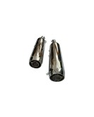 Royal Enfield Super Meteor 650 Red Rooster SS Exhaust Silencer Polished 