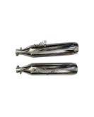 Royal Enfield Super Meteor 650 Red Rooster SS Exhaust Silencer Polished 