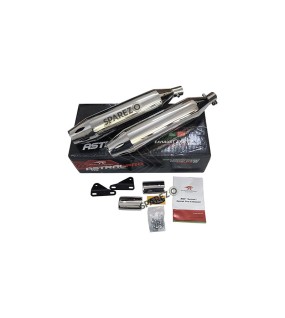 Royal Enfield Super Meteor 650 Red Rooster Astral Exhaust Silencer Polished