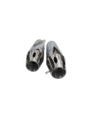 Royal Enfield Super Meteor 650 Red Rooster Astral Exhaust Silencer Polished