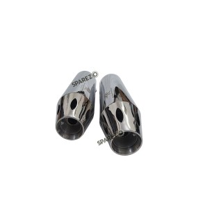 Royal Enfield Super Meteor 650 Red Rooster Astral Exhaust Silencer Polished