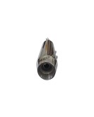Royal Enfield Meteor 350-Hunter-Classic Reborn 350 Red Rooster Silencer Polished