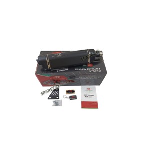 Royal Enfield Himalayan and Scram 411 Red Rooster S S Exhaust Silencer Black 