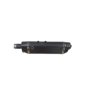 Royal Enfield Himalayan and Scram 411 Red Rooster S S Exhaust Silencer Black 