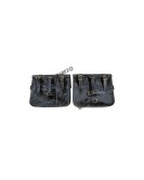 Royal Enfield Super Meteor 650 LH-RH Pannier Bags Pair With Mounting Pair Black