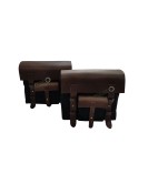 Royal Enfield Super Meteor 650 Black Canvas Leather Pannier Bags and Mounting