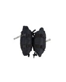 Royal Enfield Super Meteor 650 Black Canvas Pannier Bags With Mounting