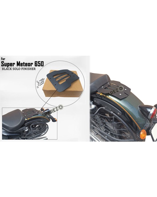 Royal Enfield Super Meteor 650 Customized Solo Finisher Black