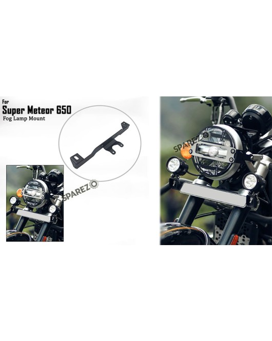 Royal Enfield Super Meteor 650 Fog Lamp Mount Black 