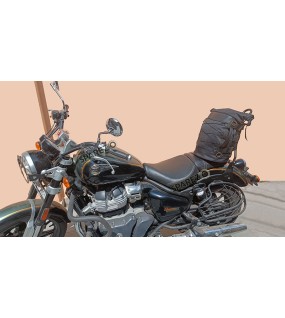Royal Enfield Super Meteor 650 Sissy Bar Pannier Bag Black