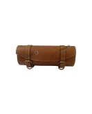 Royal Enfield Super Meteor 650 Engraved Leather Tools and Accessories Bag Brown