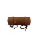 Royal Enfield Super Meteor 650 Engraved Leather Tools and Accessories Bag Brown