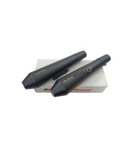 Royal Enfield GT and Interceptor 650 PoweRage Short Exhaust Silencer Black