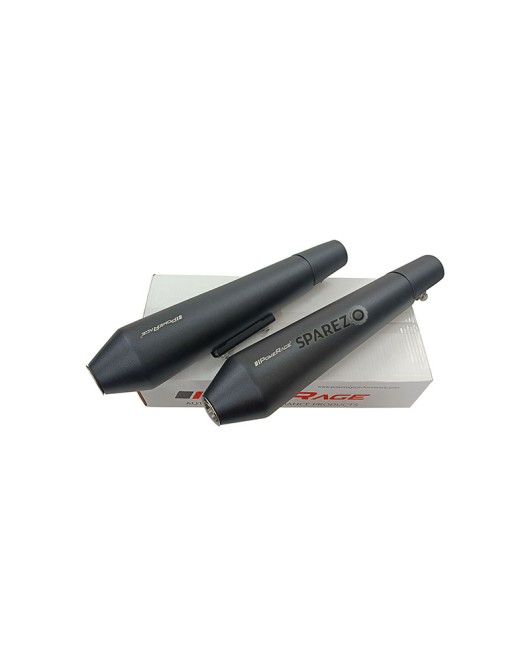 Royal Enfield GT and Interceptor 650 PoweRage Short Exhaust Silencer Black