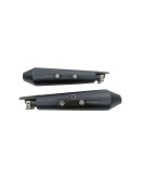 Royal Enfield GT and Interceptor 650 PoweRage Short Exhaust Silencer Black