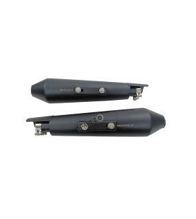 Royal Enfield GT and Interceptor 650 PoweRage Short Exhaust Silencer Black