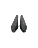 Royal Enfield GT and Interceptor 650 PoweRage Short Exhaust Silencer Black