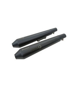 Royal Enfield GT and Interceptor 650 PoweRage Long Exhaust Silencer Black