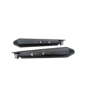 Royal Enfield GT and Interceptor 650 PoweRage Long Exhaust Silencer Black