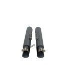 Royal Enfield GT and Interceptor 650 PoweRage Long Exhaust Silencer Black