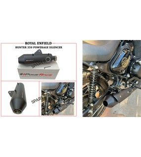 Royal Enfield Hunter 350 Powerage SS Exhaust Silencer Matt Black