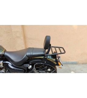 Royal Enfield Super Meteor 650 Rear Luggage Rack and Backrest Black
