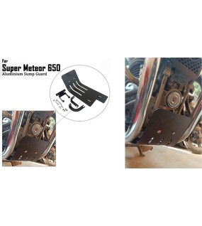 Royal Enfield Super Meteor 650 Aluminium Sump Guard Black