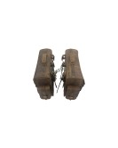 For Royal Enfield Super Meteor 650 Rusty Brown Pannier Bags Pair With Mountings