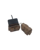 For Royal Enfield Super Meteor 650 Rusty Brown Pannier Bags Pair With Mountings