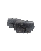 For Royal Enfield Super Meteor 650 Black Pannier Bags Pair With Mountings
