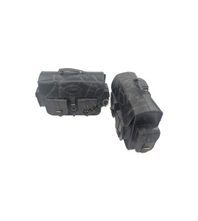 For Royal Enfield Super Meteor 650 Black Pannier Bags Pair With Mountings
