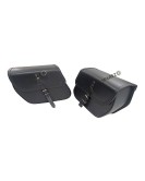 For Royal Enfield Super Meteor 650 Black Bags With Saddle Stay Mounting