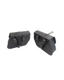 For Royal Enfield Super Meteor 650 Black Bags With Saddle Stay Mounting