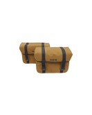 For Royal Enfield Super Meteor 650 Canvas Pannier bags with Mounting Pair