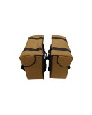 For Royal Enfield Super Meteor 650 Canvas Pannier bags with Mounting Pair