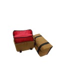 For Royal Enfield Super Meteor 650 Canvas Pannier bags with Mounting Pair