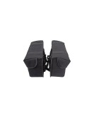 For Royal Enfield Super Meteor 650 Black Canvas Pannier bags with Mounting
