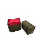 For Royal Enfield Super Meteor 650 Olive Canvas Pannier bags with Mounting