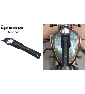 For Royal Enfield Super Meteor 650 Fuel Gas Tank Belt Black