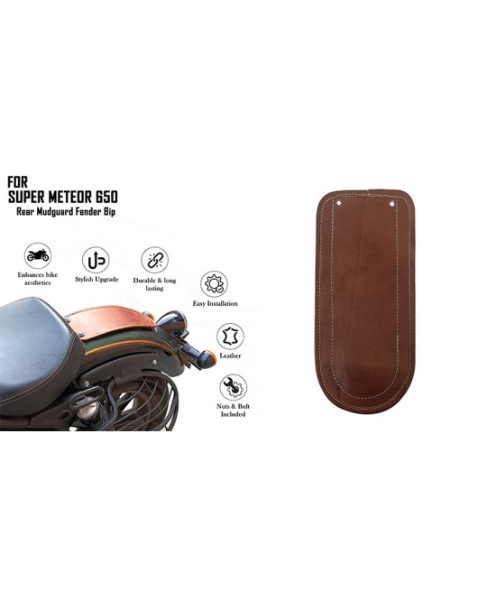 For Royal Enfield Super Meteor 650 Tan Brown Rear Mudguard Fender Bip