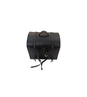 For Royal Enfield Super Meteor 650 Top Luggage Leather Bag Black