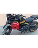 For Royal Enfield New Himalayan 450 RH-LH Red Jerry Can Pair with Mount
